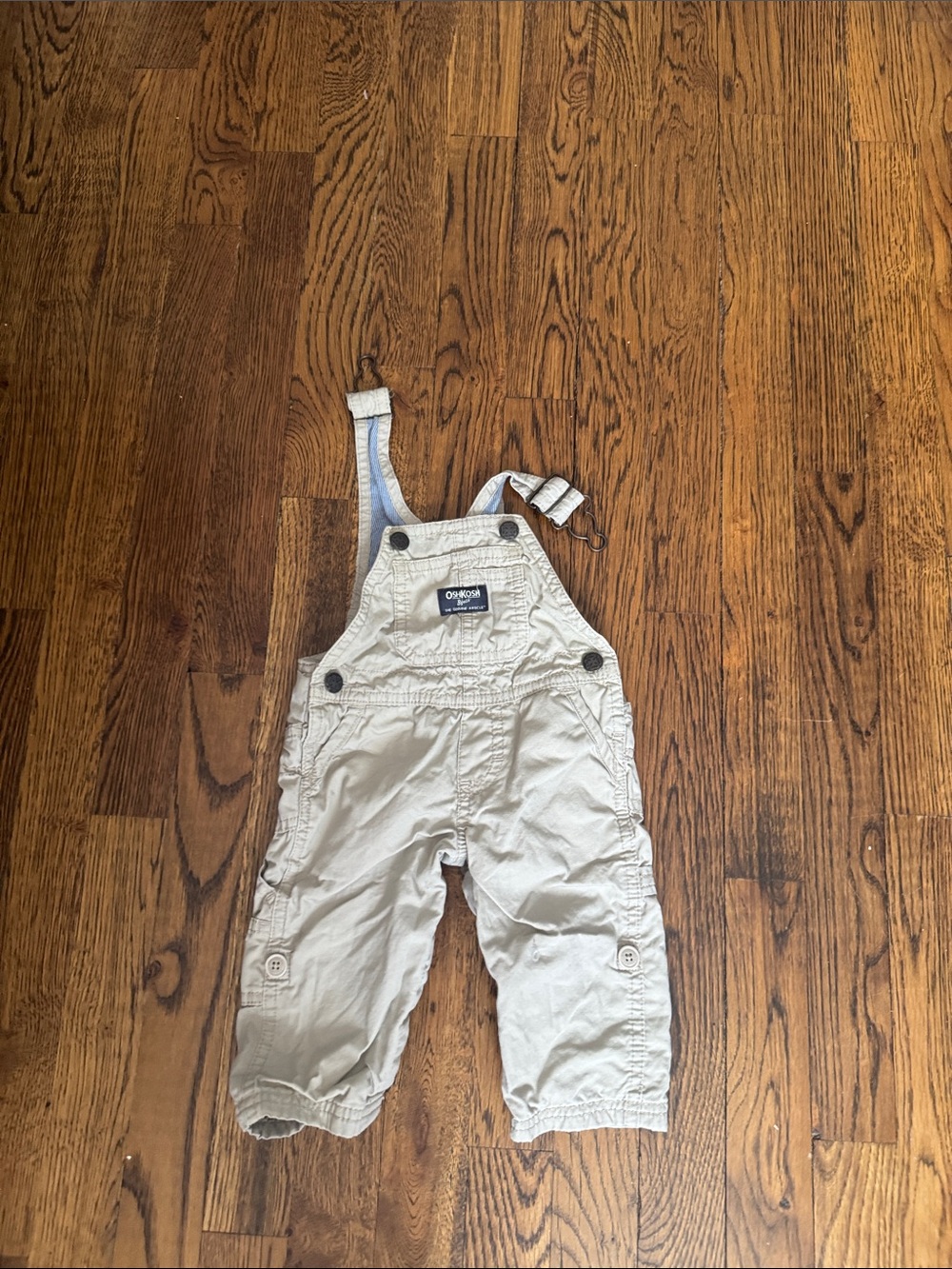 OshKosh B'gosh Light Beige Toddler Overalls